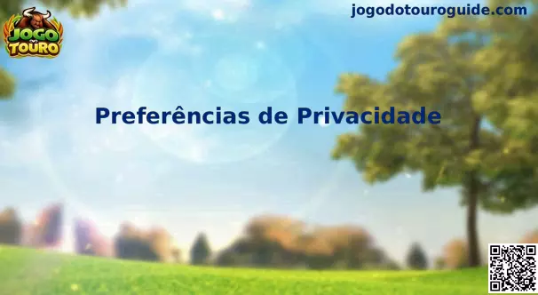 Preferências de privacidade Jogo Do Touro